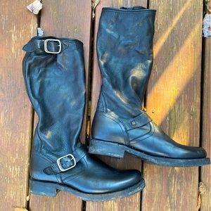 Frye Veronica Tall Slouch in black Women’s 8